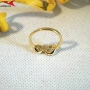 Пръстен с 14К златно покритие 224862, снимка 3