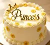 Princess с корона надпис страничен горен акрил топер декор украса за торта рожден ден принцеса, снимка 2