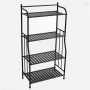 Декоративна етажерка - органайзер Mercado Trade, 4 рафта, Метал, Черен, снимка 2