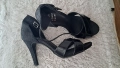 сандали официални, черни с висока ток 35 номер, снимка 2