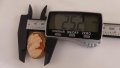 Сребърна Брошка Камея 0,800 Сребро Със Златен Обков 18 к, снимка 11