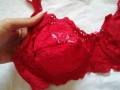 75B нов червен дантелен сутиен , снимка 3