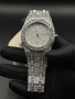 Диамантен Часовник Audemars Piguet Royal Oak Iced Out Moissanite 41mm, снимка 5