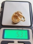 Дамски златен пръстен 14к с инкрустирана коралова камея, снимка 11