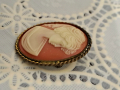 Винтидж брошка камея, снимка 3