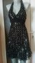 Луксозна черна рокля, на сребристи точки👗🌹 XS,S, S/M👗🌹арт.593, снимка 1 - Рокли - 29598055