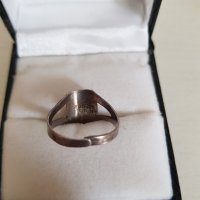 Антикварен сребърен пръстен, снимка 3 - Пръстени - 29876385