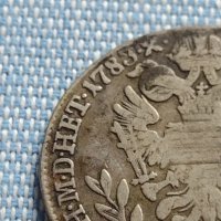 Сребърна монета 20 кройцера 1783г. Йозеф втори Будапеща Свещена Римска империя 13746, снимка 8 - Нумизматика и бонистика - 42888252