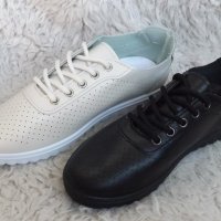 Обувки, бежови и черни, с перфорация, код 704-2/ББ2/25, снимка 6 - Дамски ежедневни обувки - 40169097