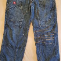 Vintage Retro 90s BULLROT WEAR CLOTHING CORP. Denim Jeans Hip Hop Embroidered, снимка 1 - Дънки - 35332325