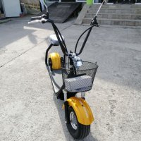 Електрически Скутер мини харли 1200W-800W - Жълт , снимка 3 - Мотоциклети и мототехника - 39300844
