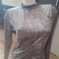 Кадифено поло, снимка 3 - Блузи с дълъг ръкав и пуловери - 42075093