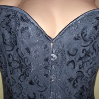 Нов черен секси корсет Викториански стил  за едра дама -6 XL, снимка 4 - Корсети, бюстиета, топове - 39725369