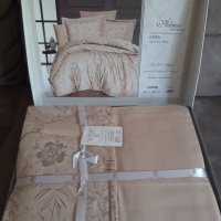 НОВ Спален комплект лукс с чаршаф,2 плика и 4 калъфки, снимка 5 - Спално бельо - 36861691