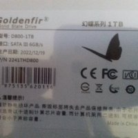 SSD хард диск 2,5 инчов 1TB марка Goldenfir SATA ||| 6GB/s. Модел HD800. 120 лева, снимка 2 - Твърди дискове - 39598982