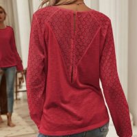 Нова червена блуза S/EU36, снимка 4 - Блузи с дълъг ръкав и пуловери - 44166740