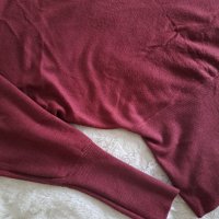 Дамска блуза в цвят бордо, снимка 4 - Блузи с дълъг ръкав и пуловери - 39296870