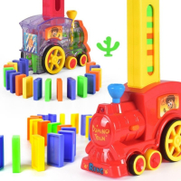 Детски комплект домино с влакче. , снимка 3 - Коли, камиони, мотори, писти - 44583531