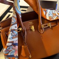 Чанта Хермес, Hermes Birkin от естествена кожа, снимка 3 - Чанти - 42649848