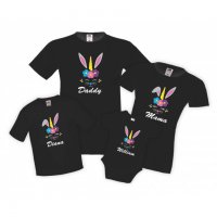 Семеен комплект Великден Заек Еднорог Unicorn Bunny, снимка 1 - Тениски - 34278035