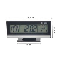 Електронен дигитален светещ часовник с термометър за стая сензор, снимка 2 - Други - 29105884