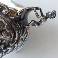 Стара немска сребърна 800 захарница/сребърни чаши,сребро, снимка 9 - Антикварни и старинни предмети - 44807752