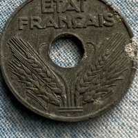 20 сантима Вишистка Франция État Français 1942, снимка 2 - Нумизматика и бонистика - 35634887