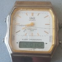 Часовник Q&Q. Japan. Vintage watch. Dual time. Ana-digi. Ретро модел , снимка 2 - Мъжки - 42260074
