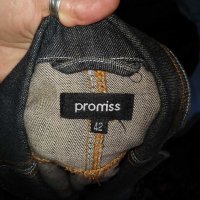Eластично дънково яке тип сако ”Promiss” / голям размер, снимка 9 - Сака - 15454385