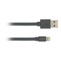 Кабел Lightning към USB CANYON CNS-MFIC2DG за iPhone 1m Тъмносив Плосък Lightning to USB, снимка 1 - USB кабели - 30365961