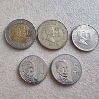 Монети. Филипини. 1, 1, 5, 5, 10  песо . 5бр. Различни монети., снимка 7 - Нумизматика и бонистика - 39776598