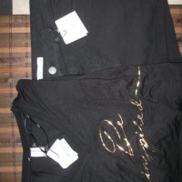Къси дънки и тениска PIAZZA ITALIA  дамски,М-Л, снимка 1 - Къси панталони и бермуди - 42145357