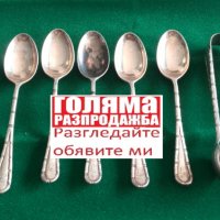 Стари чаени сребърни английски лъжички, снимка 1 - Други ценни предмети - 37155164