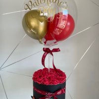 Балон с послание в кутия с рози- подарък за Свети Валентин , снимка 5 - Други стоки за дома - 33221506