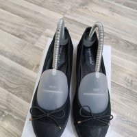 Дамски черни обувки 38/39-20лв, снимка 1 - Дамски ежедневни обувки - 38185072