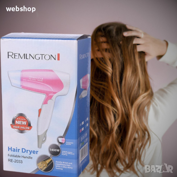 Стилен Сгъваем Сешоар Remington 1400W , снимка 1
