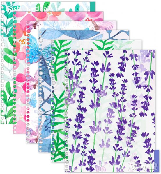 Комплект 12 броя разделители за тетрадка / тефтер размер A4 Органайзер, снимка 1