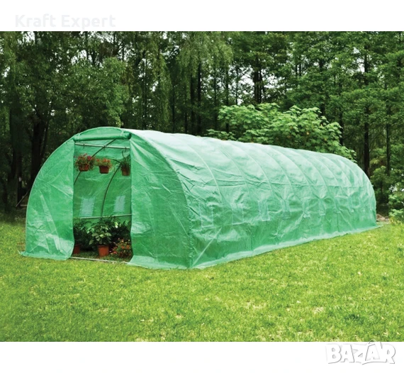 Тунелна Оранжерия с 2 врати и 20 прозореца 1000x300x200 cм, снимка 1