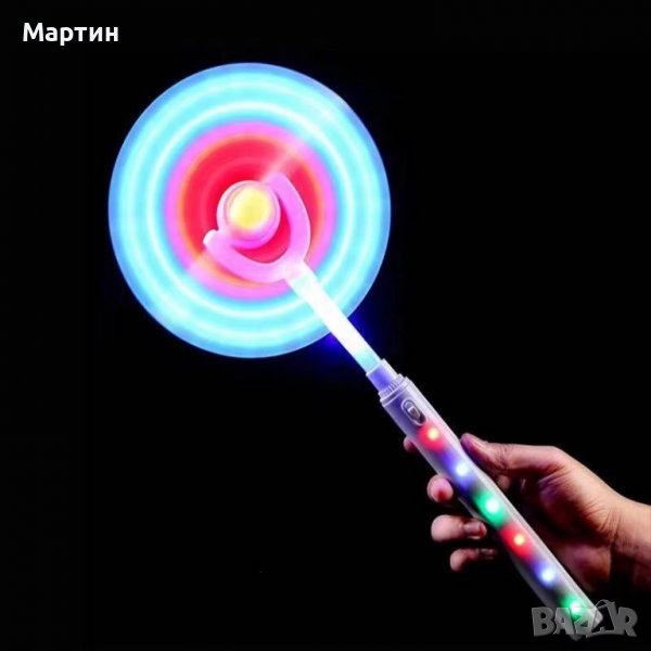 Играчка LED вятърна мелница мигаща въртяща, снимка 1