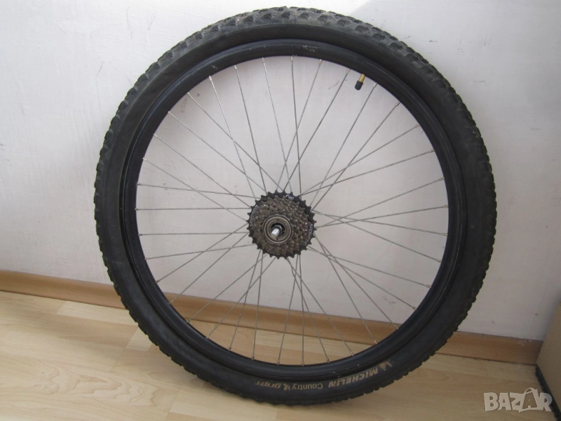 Задно колело 26" за велосипед с венец 7 скорости, снимка 1