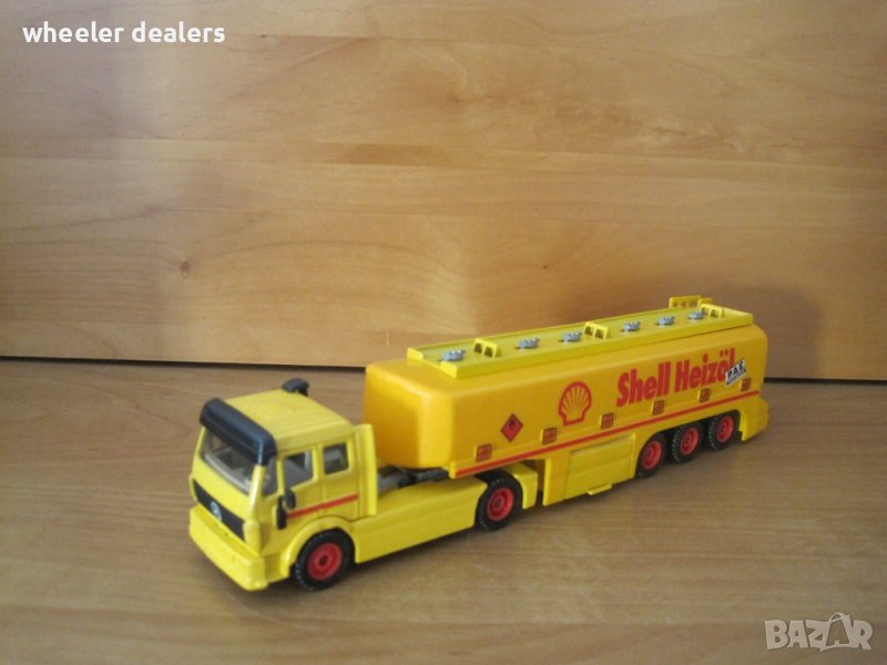 Метална количка-ТИР цистерна Mercedes-Benz Shell Siku 1:55, снимка 1