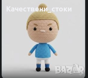 Ръчно плетена кукла на Ерлинг Холанд, снимка 1