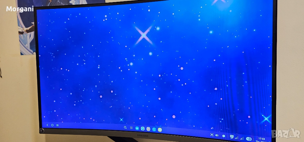 Монитор Samsung 27 инча с пневматична стойка, снимка 1