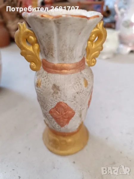 стара керамична ваза , снимка 1