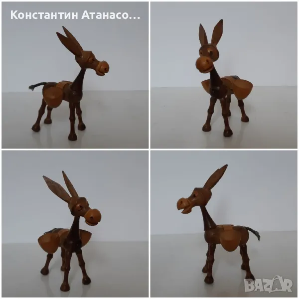 Малко дървено магаренце то 60'те години, снимка 1