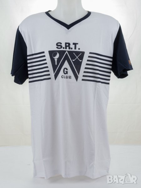 Мъжка памучна тениска в бяло и тъмносиньо марка Sir Raymond Tailor , снимка 1