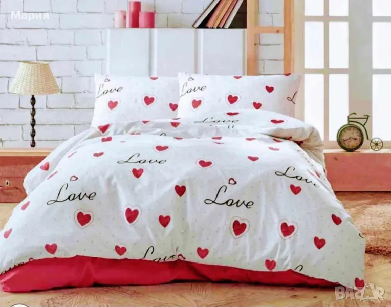 Спален комплект Love в бяло, снимка 1