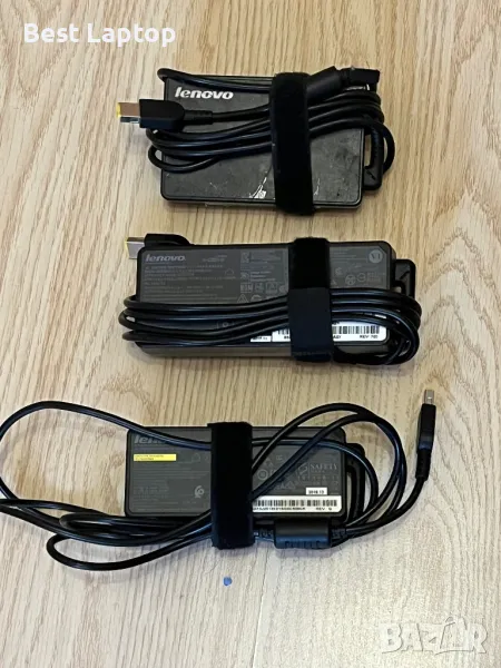 Зарядно Lenovo за лаптоп правоъгълна букса 65w 90w оригинално, снимка 1
