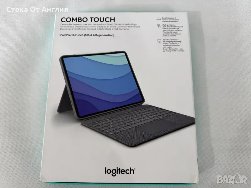 Клавиатура Logitech Combo Touch  iPad Pro 12.9 - 920-010214, снимка 1