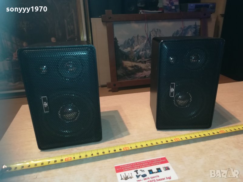 rto hf-9 hifi 3way-метални зверчета 2бр тонколони 0203211033, снимка 1